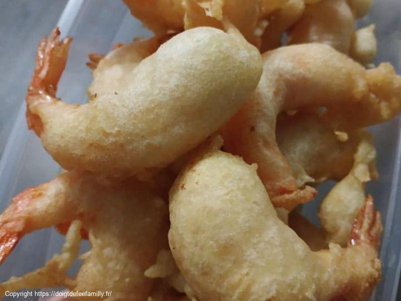 Beignets de crevettes croustillants