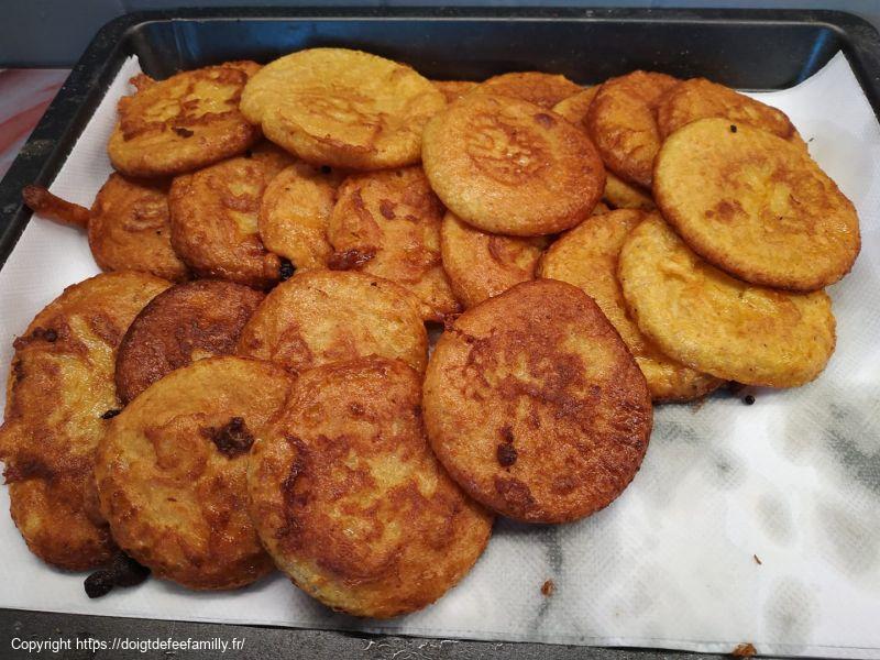 Petite crêpes soufflés salé carottes et pommes de terre