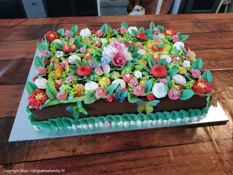 Gâteau Framboise/Chocolat printemps 