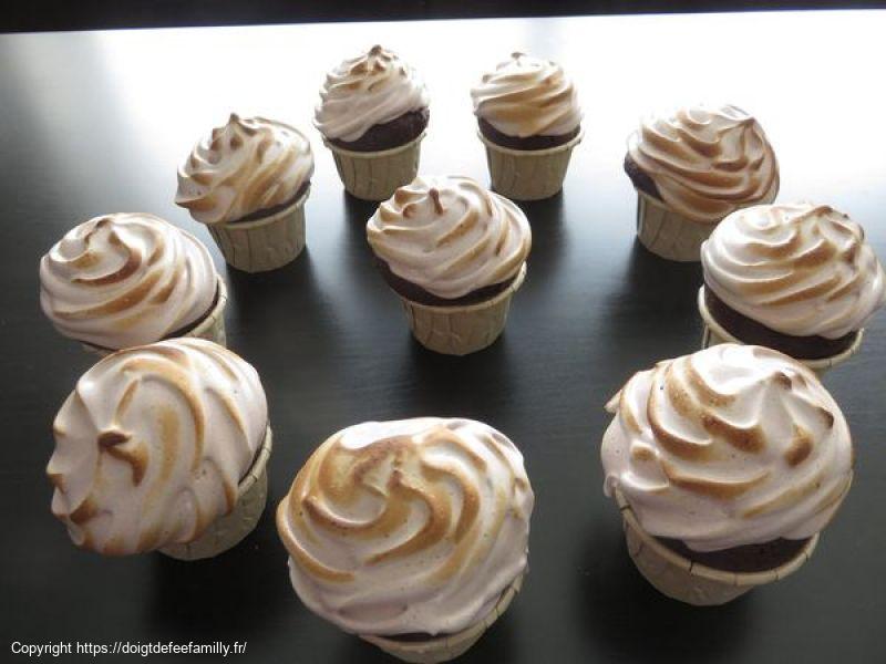 Muffins au chocolat / Ferrero rocher / meringué chocolat