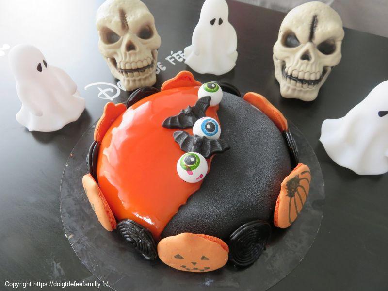 Entremet Framboise d'Halloween