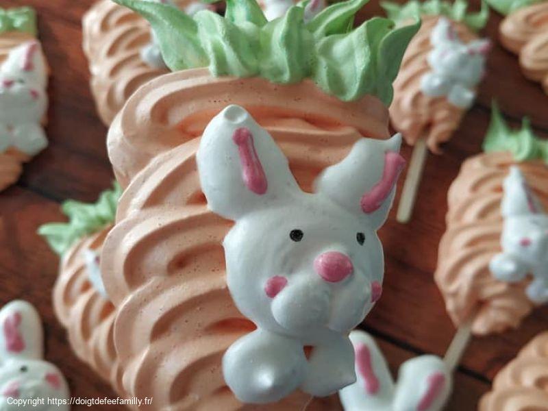 Meringues carotte/lapin